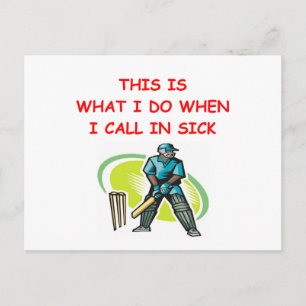 Carte Postale cricket