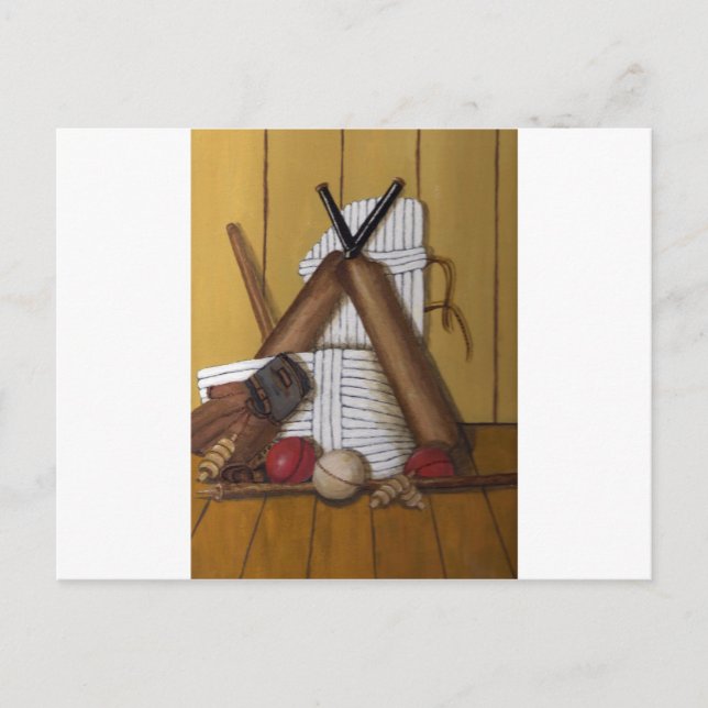 Carte Postale Cricket vintage (Devant)