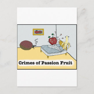 Carte Postale Crimes de passion Fruit Zazzle