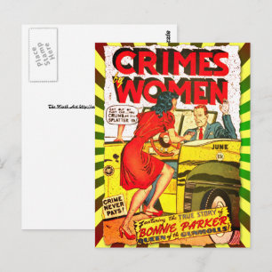 Carte Postale Crimes par les femmes #1 âge d'or Couverture de la