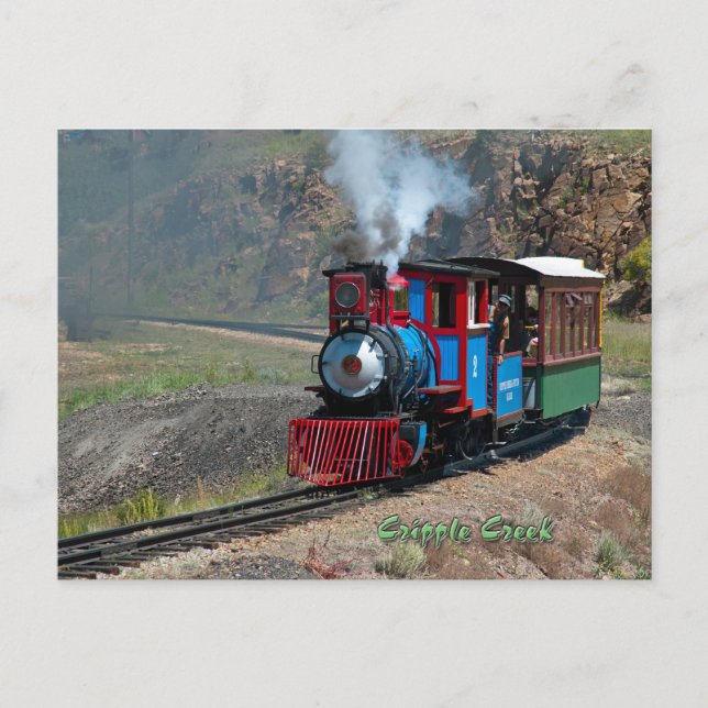 Carte Postale Criple Creek et Victor Narrow Gage Railroad 2 (Devant)
