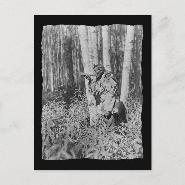 Carte Postale Cris amérindien vintage (Devant)