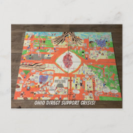 Carte Postale Crise de l'aide directe de l'Ohio