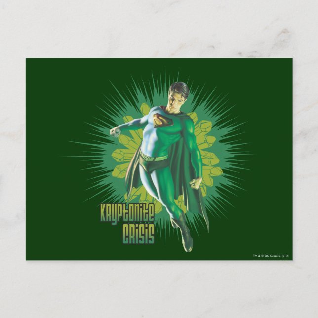 Carte Postale Crise de Superman Kryptonite (Devant)