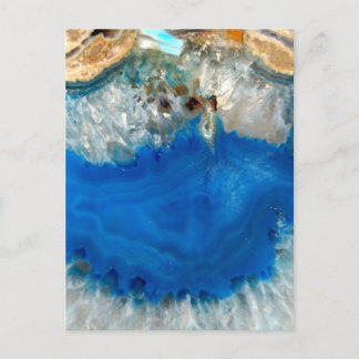 Carte Postale cristal bleu