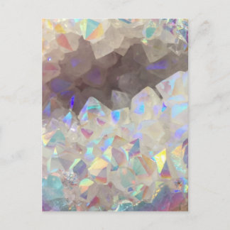 Carte Postale Cristaux Iridescente Aura