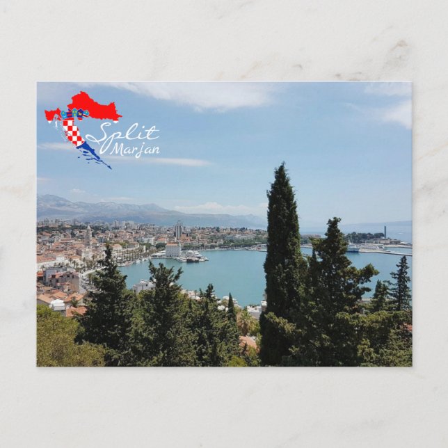 Carte Postale Croatie | Fractionner | Marjan | Mer Adriatique (Devant)