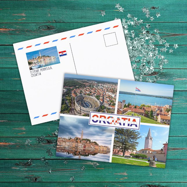 Carte Postale Croatie | Hrvatska | Mer Adriatique | Istrie (Créateur téléchargé)