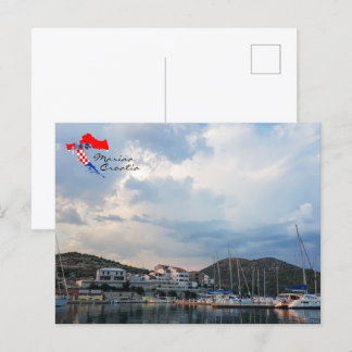 Carte Postale Croatie | Hrvatska | Mer Adriatique | Marina