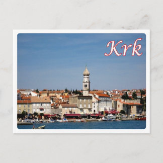 Carte Postale Croatie - Krk City - Veglia -