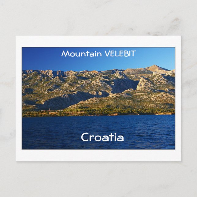 Carte Postale Croatie - Velebit de montagne (Devant)