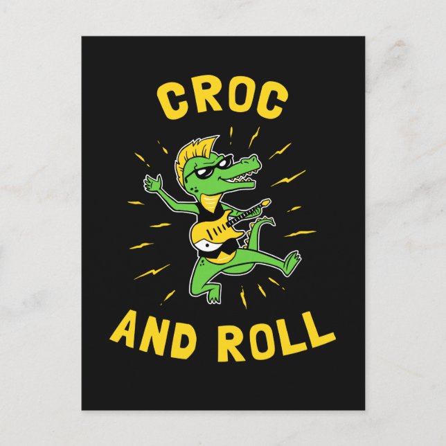 Carte Postale Croc Et Rouleau (Devant)