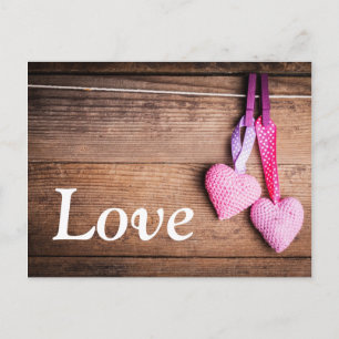 Carte Postale Crochet de beaux coeurs