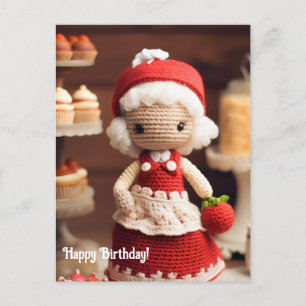 Carte Postale Crochet et cupcakes
