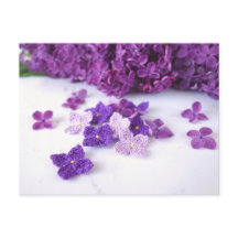 Carte postale Crochet Lilac