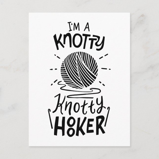 Carte Postale Crocheting (Devant)