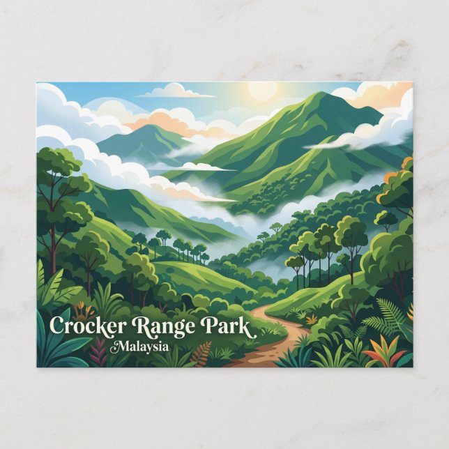 Carte Postale Crocker Range Park Malaisie (Devant)
