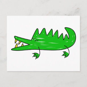 Carte Postale crocodile
