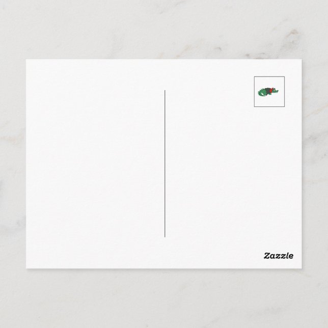 Carte Postale Crocodile de Vampire (Dos)