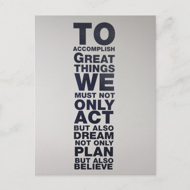 Carte Postale croire (Devant)