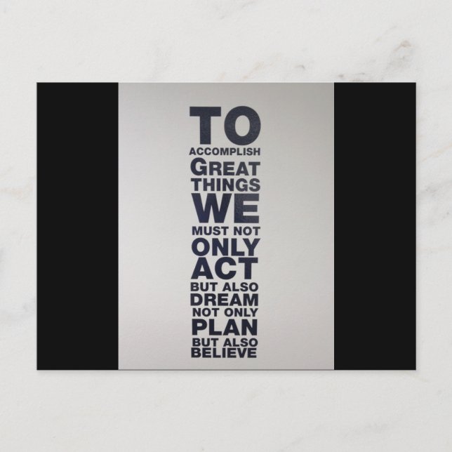 Carte Postale croire (Devant)