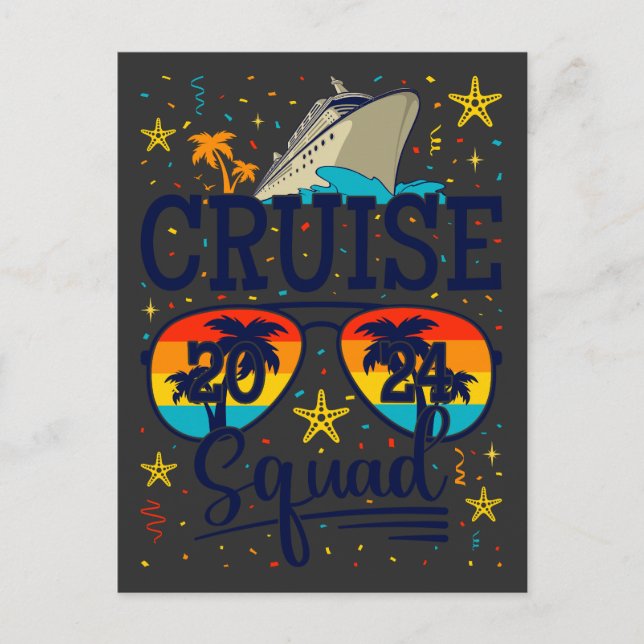 Carte Postale Croisière 2024 Croisière Vacances (Devant)