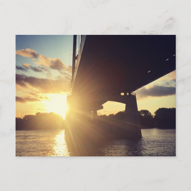 Carte Postale croisière au coucher du soleil sur le fleuve missi (Devant)