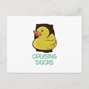Carte Postale Croisière Canards Voyage amusant