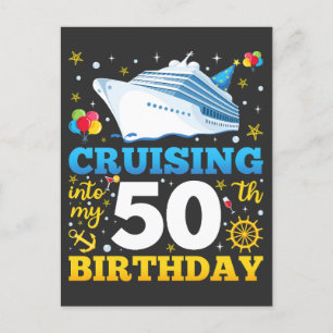 Carte Postale Croisière Dans Mon 50 Anniversaire