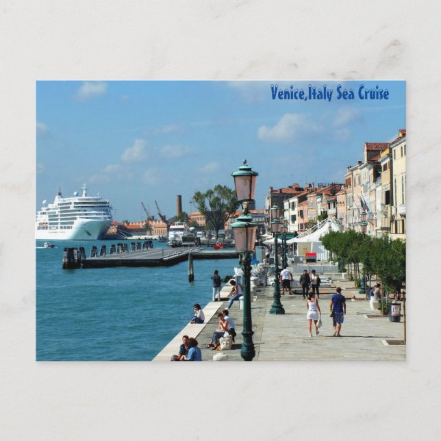 Carte Postale Croisière maritime de Venise, Italie (Devant)