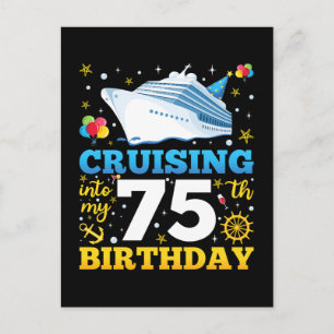 Carte Postale Croisière Pour Mon 75e Anniversaire