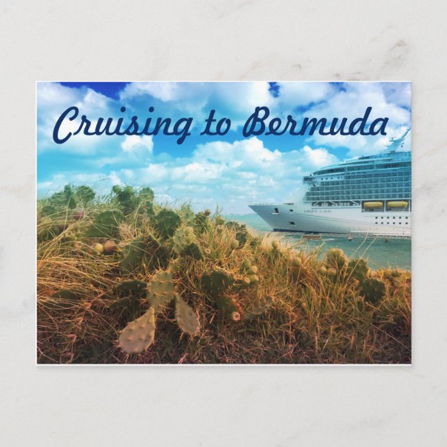 Carte Postale Croisière sur Bermuda Post Card (Devant)
