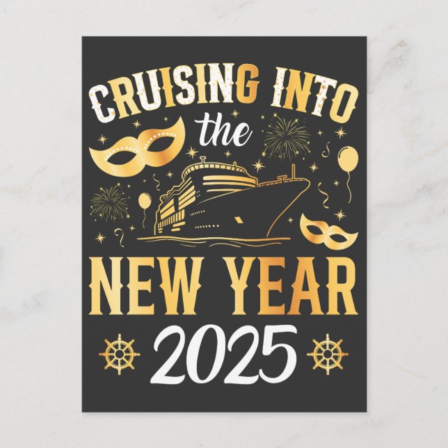 Carte Postale Croisière sur la croisière du Nouvel An 2025 (Devant)