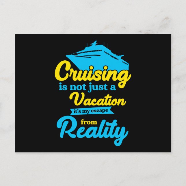 Carte Postale Croisière Vacances Croisière Croisière Navire Vaca (Devant)