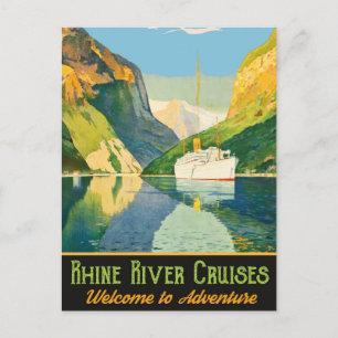 Carte Postale Croisières sur le Rhin,