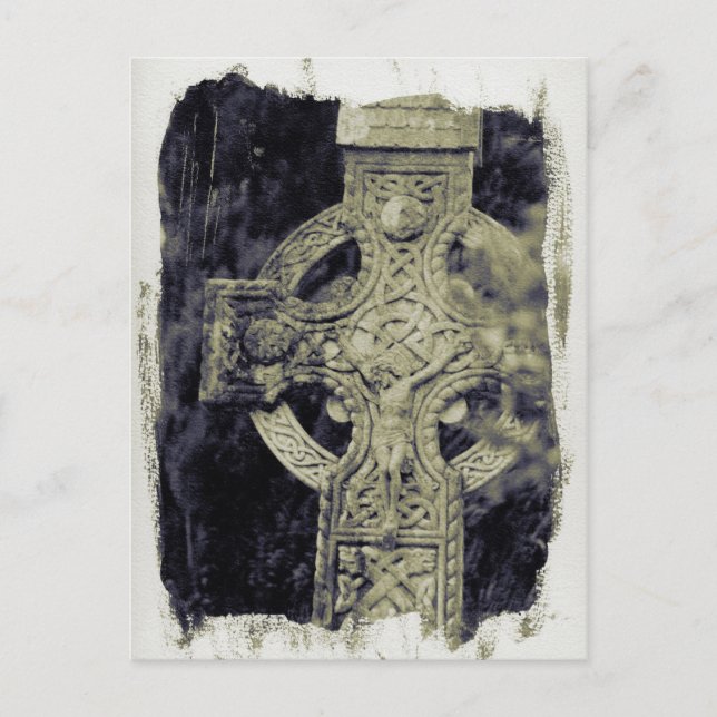 carte postale croix celtique (Devant)