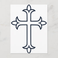 Croix Chrétienne Classique Art Minimaliste Fin