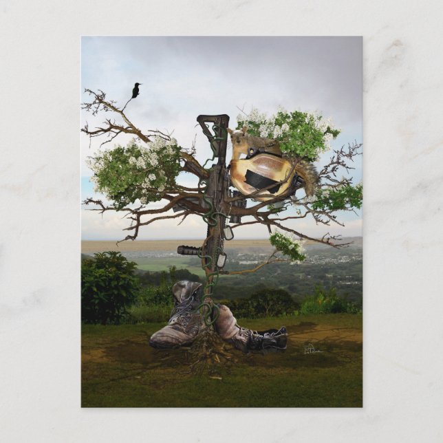 Carte Postale Croix du soldat tombé (Devant)