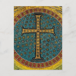 Carte Postale Croix en mosaïque de Ravenne