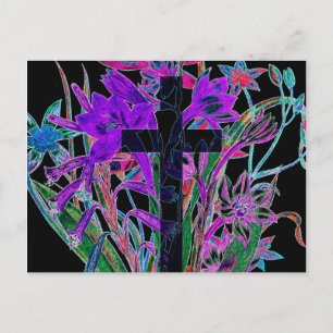 Carte Postale Croix et fleurs par Amelia Carrie