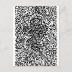 Carte Postale Croix et symboles