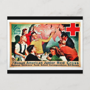Carte Postale Croix-Rouge américaine des juniors