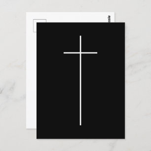 Carte Postale Croix simple Crucifix chrétien catholique