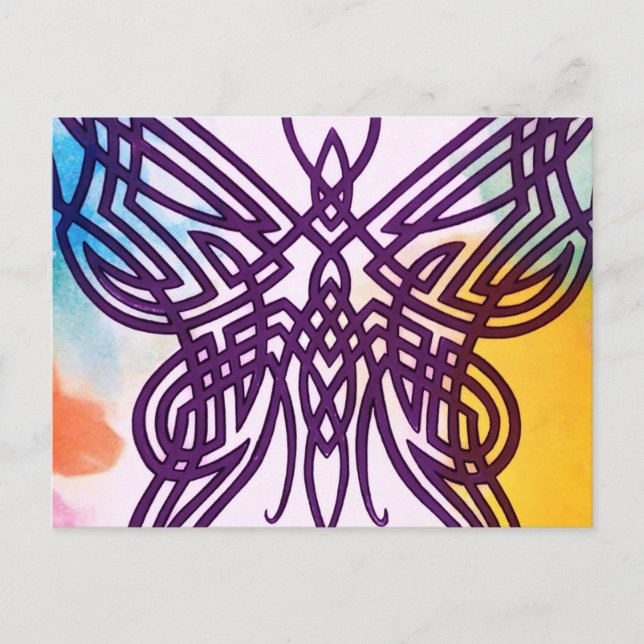 Carte Postale Crop de papillon (Devant)