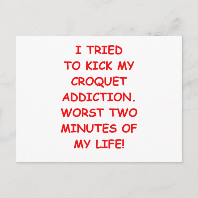 Carte Postale croquet (Devant)