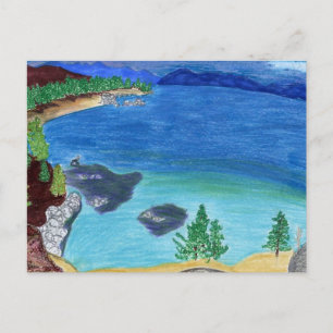 Carte Postale Croquis Lake Tahoe