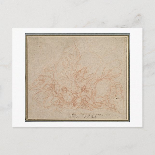 Carte Postale Croquis pour la conversion de Saint Paul pour le d (Devant)