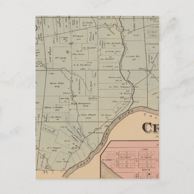 Carte Postale Crosby, Ohio (Devant)