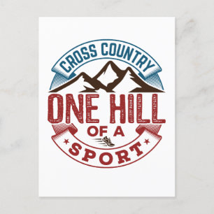 Carte Postale Cross Country Une colline d'un sport