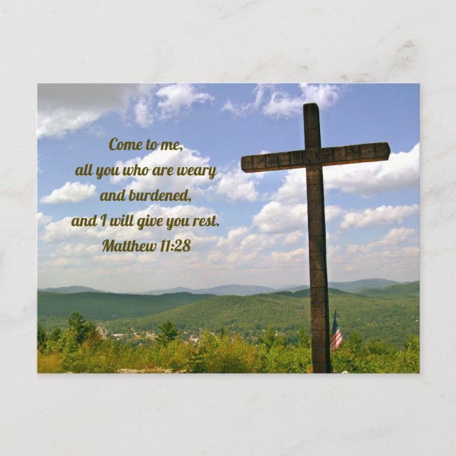 Carte postale Cross, Service Pâques Invitation (Devant)